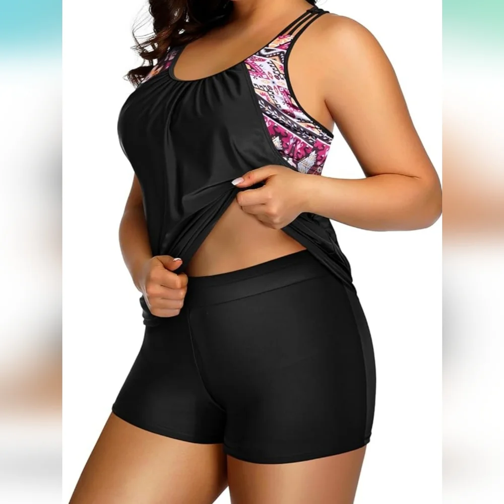HOLIPICK 2 Piece Tankini Swimsuit